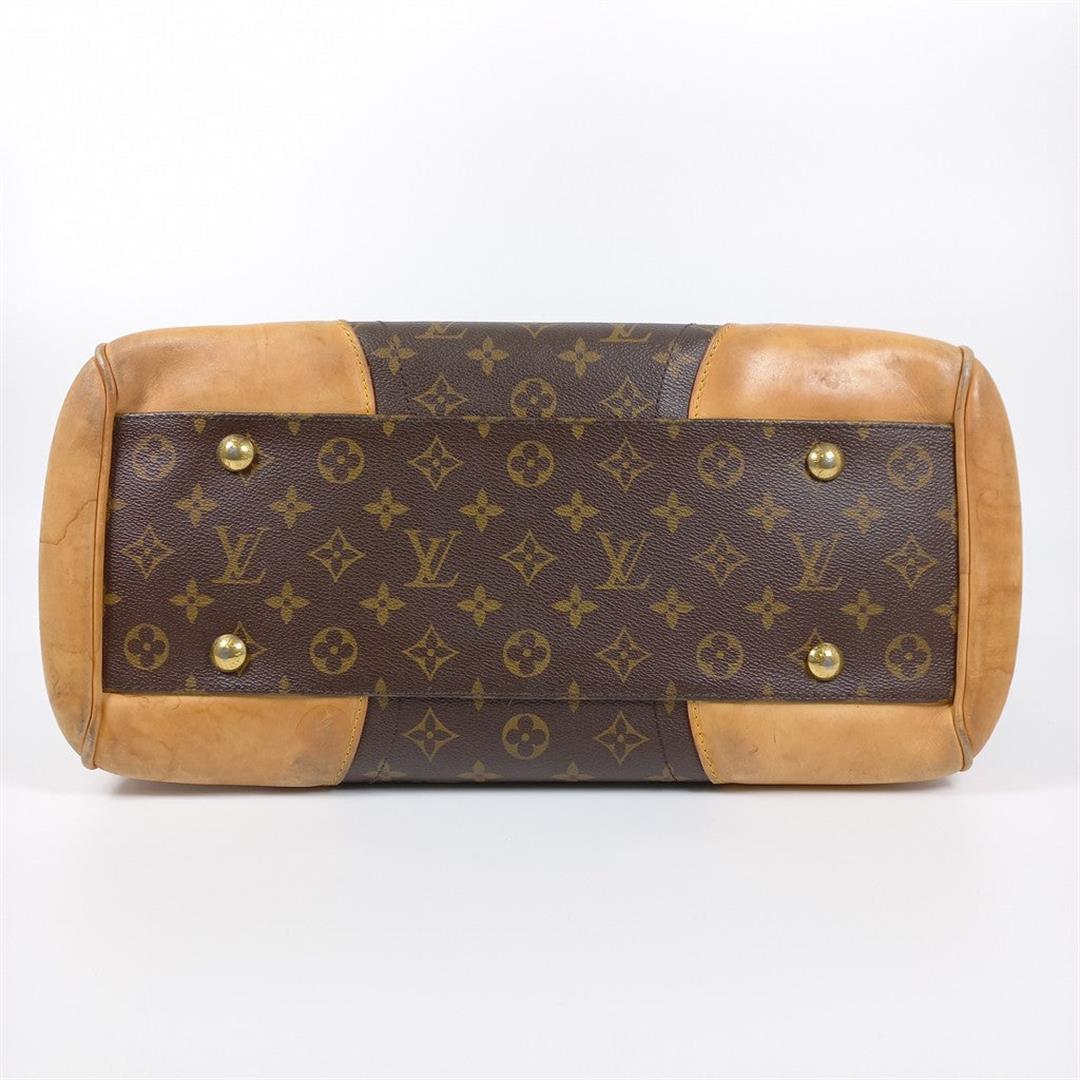 Louis Vuitton Brown Monogram Canvas Leather Beverly GM Shoulder Bag