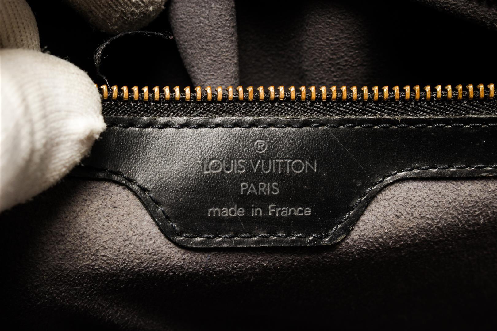 Louis Vuitton Black Epi Leather Lussac Shoulder Bag