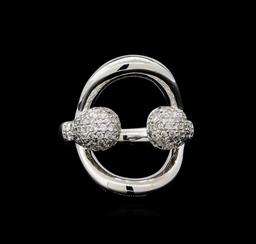 0.89 ctw Diamond Ring - 14KT White Gold