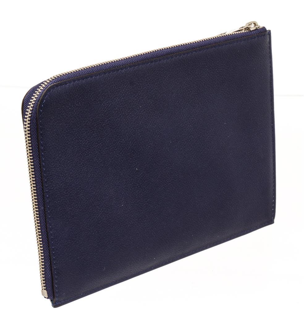 Louis Vuitton Blue Leather Pochette Jules PM