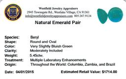 5.45 ctw Fancy Mixed Emerald Parcel