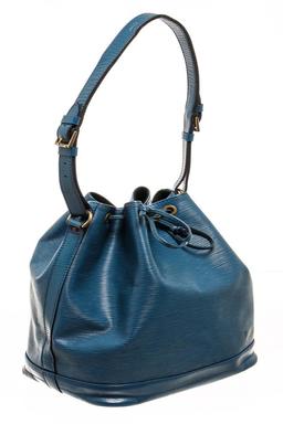 Louis Vuitton Blue Epi Leather Noe Shoulder Bag