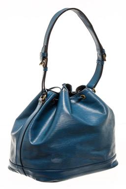 Louis Vuitton Blue Epi Leather Noe Shoulder Bag