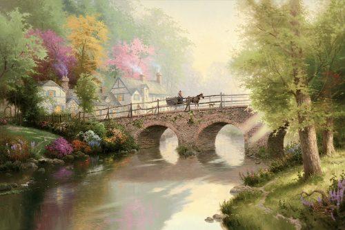 Hometown Bridge by Thomas Kinkade