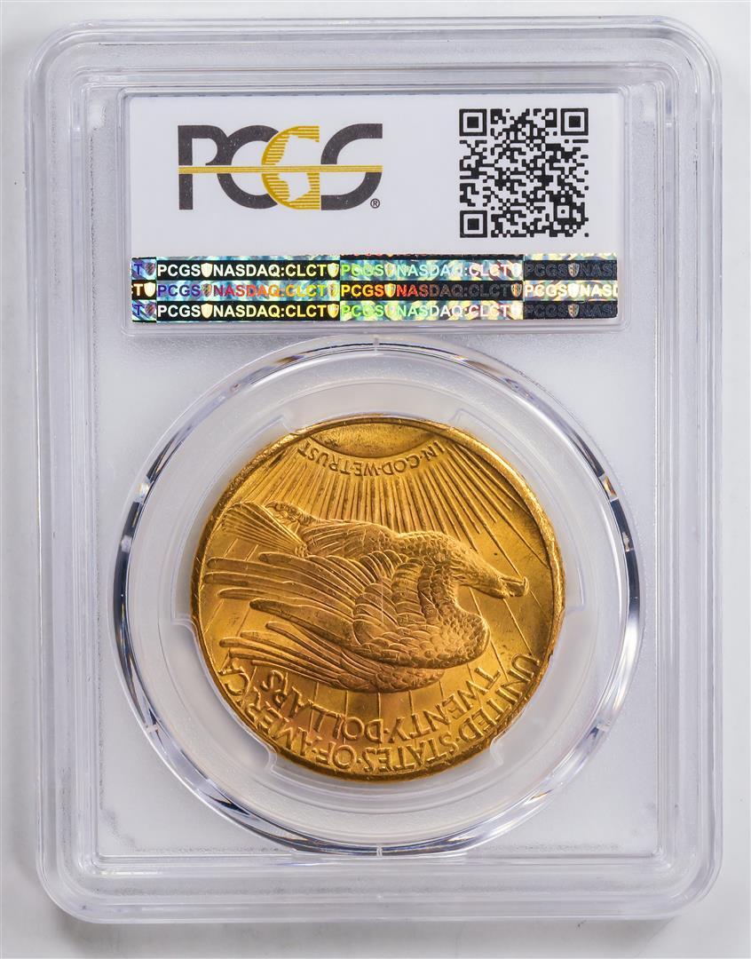 1927 $20 Double Eagle Gold Coin PCGS MS63