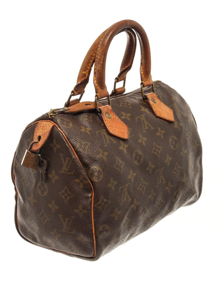 Louis Vuitton Brown Monogram Speedy 25 Handbag