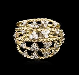 0.60 ctw Diamond Ring - 14KT Yellow Gold