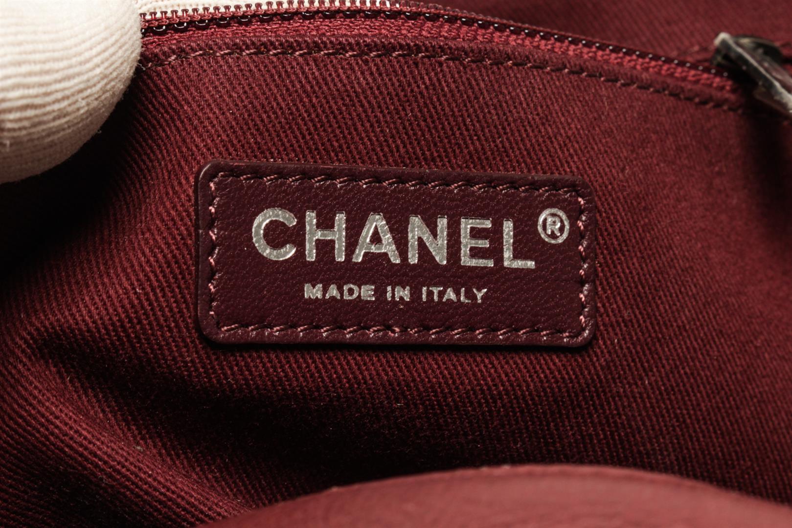 Chanel Burgundy Lambskin Chain Flap Shoulder Bag