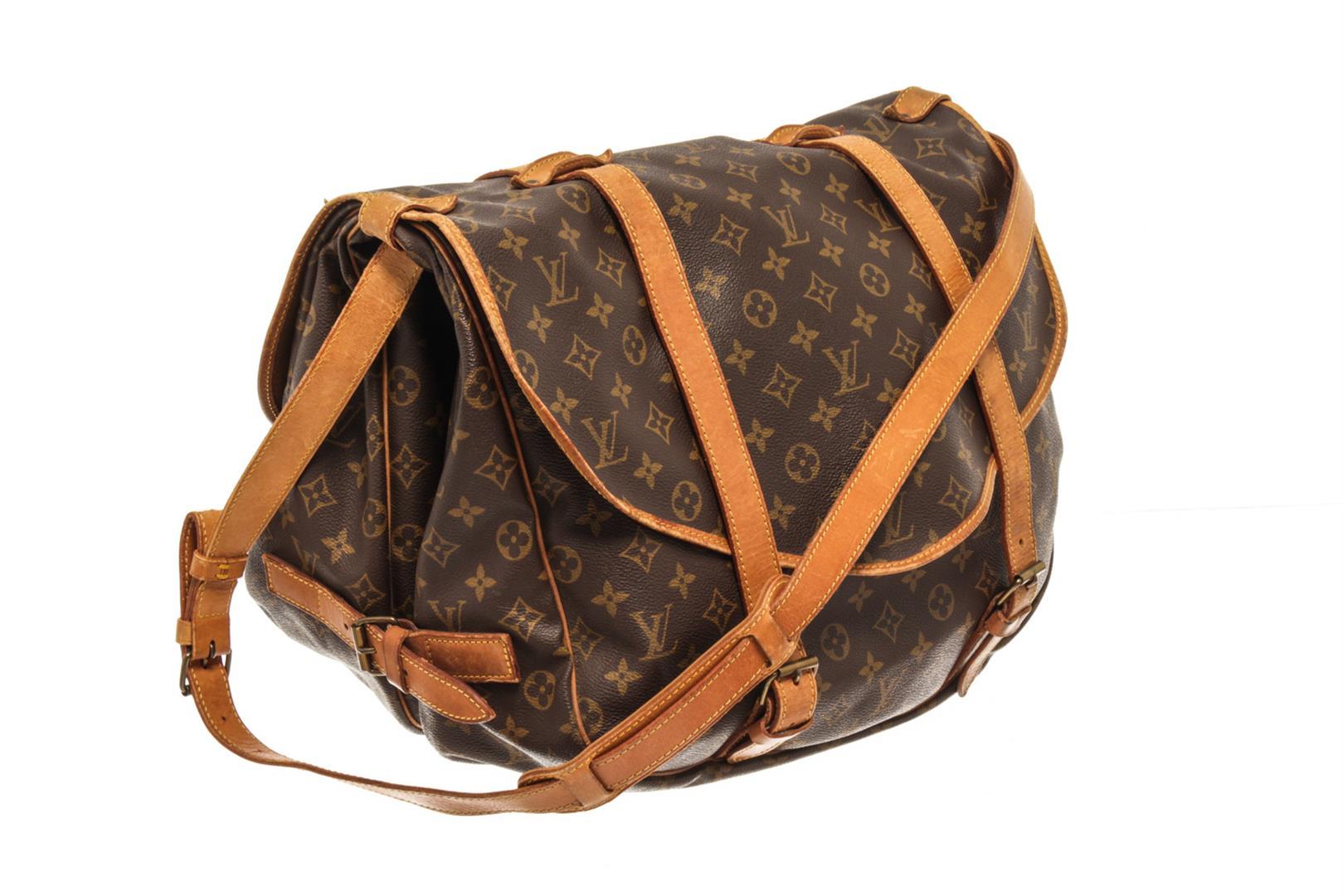 Louis Vuitton Brown Monogram Canvas Saumur 43 Shoulder Bag