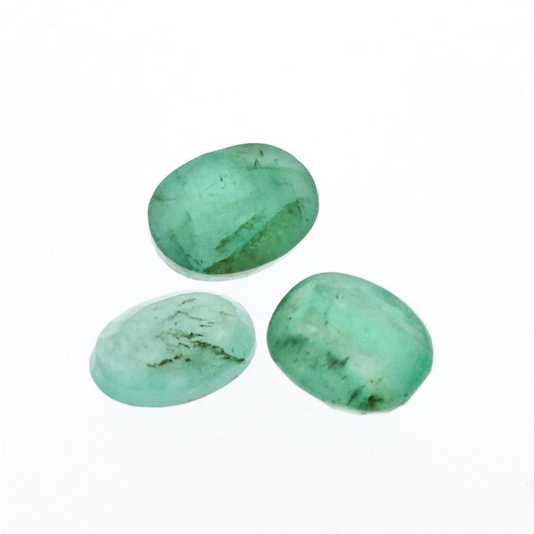 3.43 ctw Oval Cut Natural Emerald Parcel