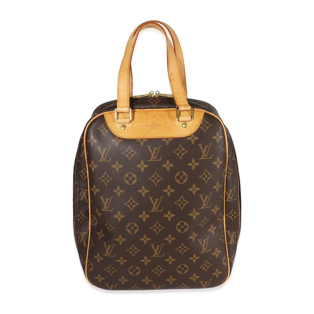 Louis Vuitton Brown Monogram Canvas Leather Excursion Bag