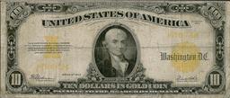 1922 $10 Gold Certificate Bank Note