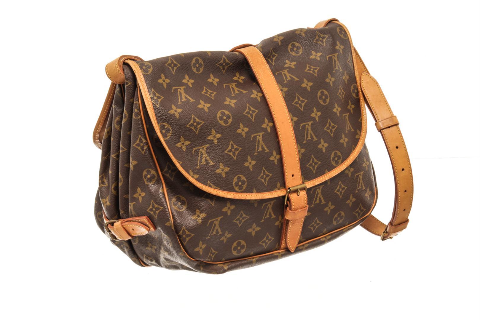 Louis Vuitton Brown Monogram Canvas Saumur 35 Shoulder Bag