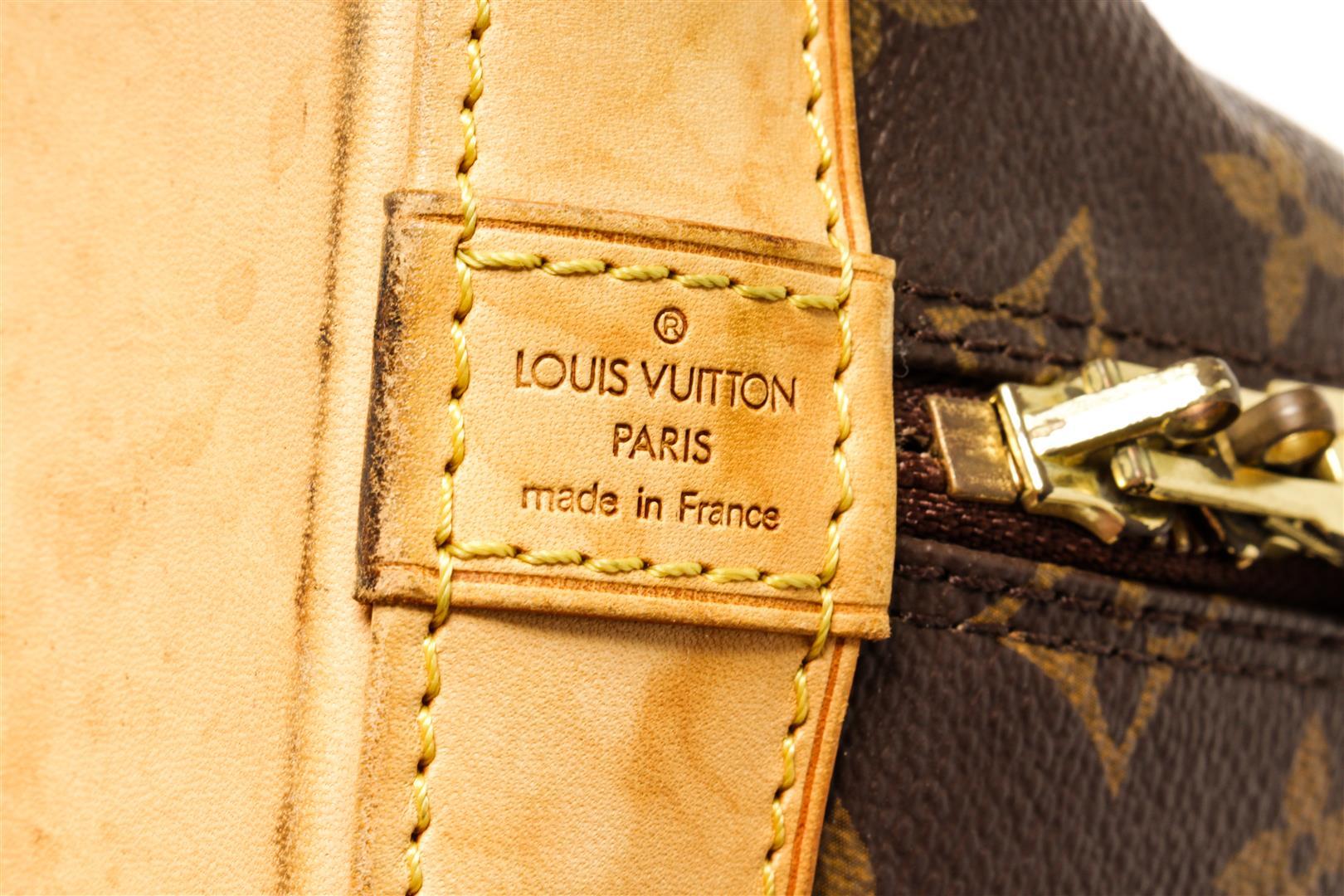 Louis Vuitton Brown Monogram Alma PM Handbag