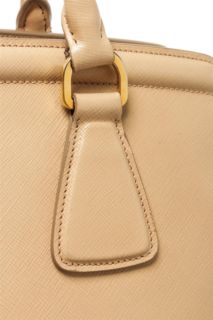 Prada Beige Saffiano Lux Leather Galleria Tote Bag