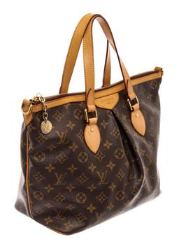 Louis Vuitton Brown Monogram Canvas Leather Palermo PM Shoulder Bag