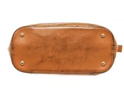 MCM Camel Leather Shoulder Bag