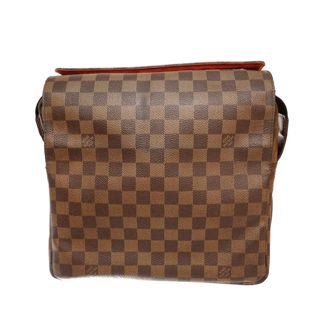 Louis Vuitton Damier Ebene Canvas Leather Naviglio Messenger Bag