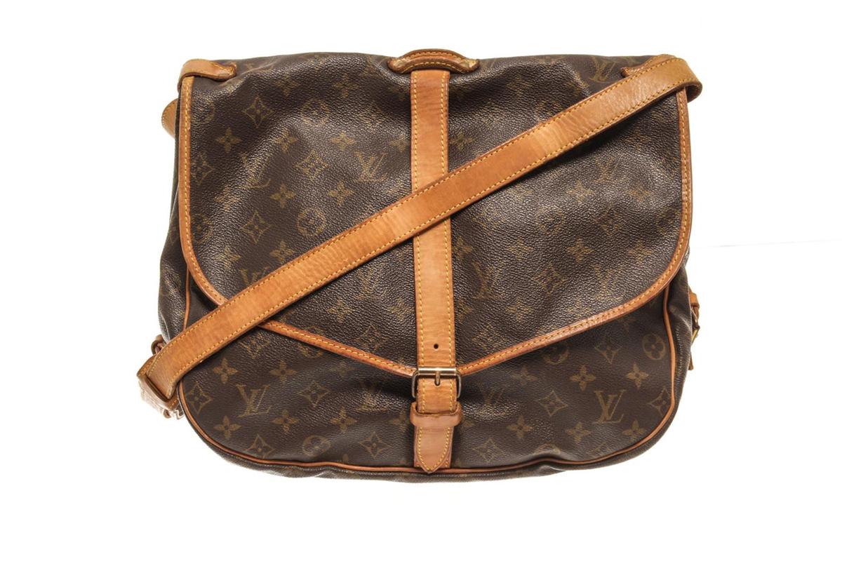 Louis Vuitton Brown Monogram Canvas Saumur 35 Shoulder Bag