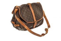 Louis Vuitton Brown Monogram Canvas Saumur 35 Shoulder Bag