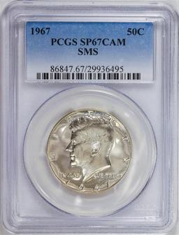 1967-SMS Kennedy Half Dollar Coin PCGS SP67CAM