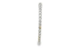 1.80 ctw Diamond Hoop Earrings - 14KT White Gold