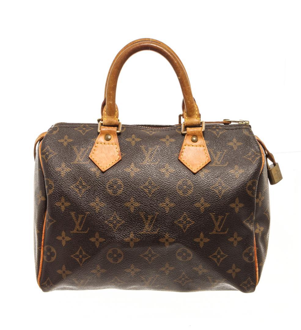 Louis Vuitton Brown Monogram Speedy 25 Handbag