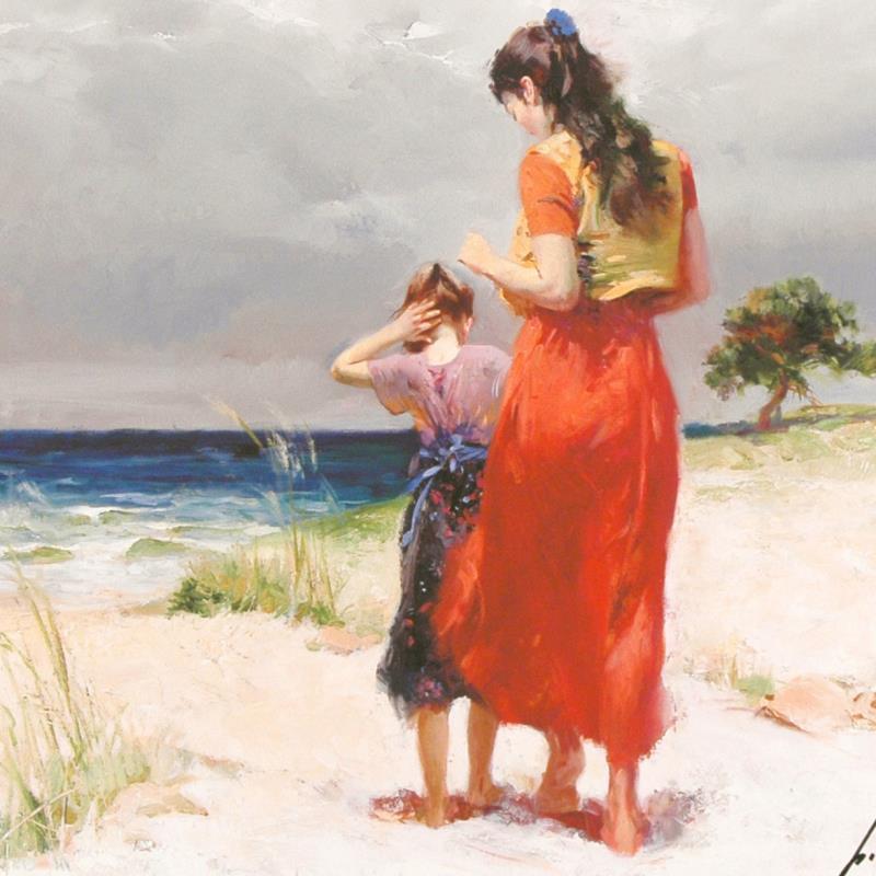 Beach Walk by Pino (1939-2010)