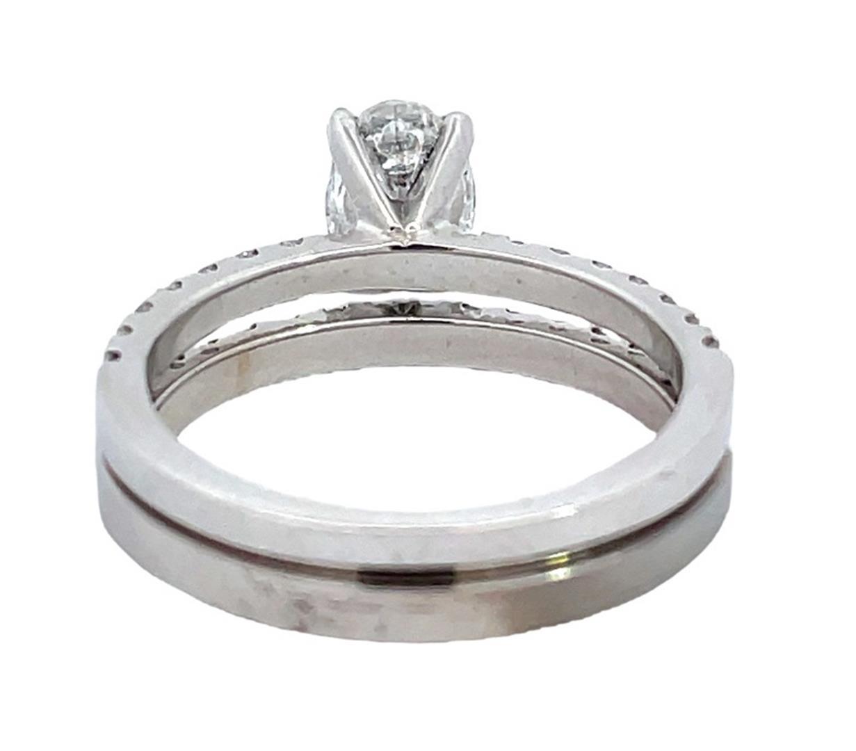 1.61 ctw Diamond Ring - 14K White Gold