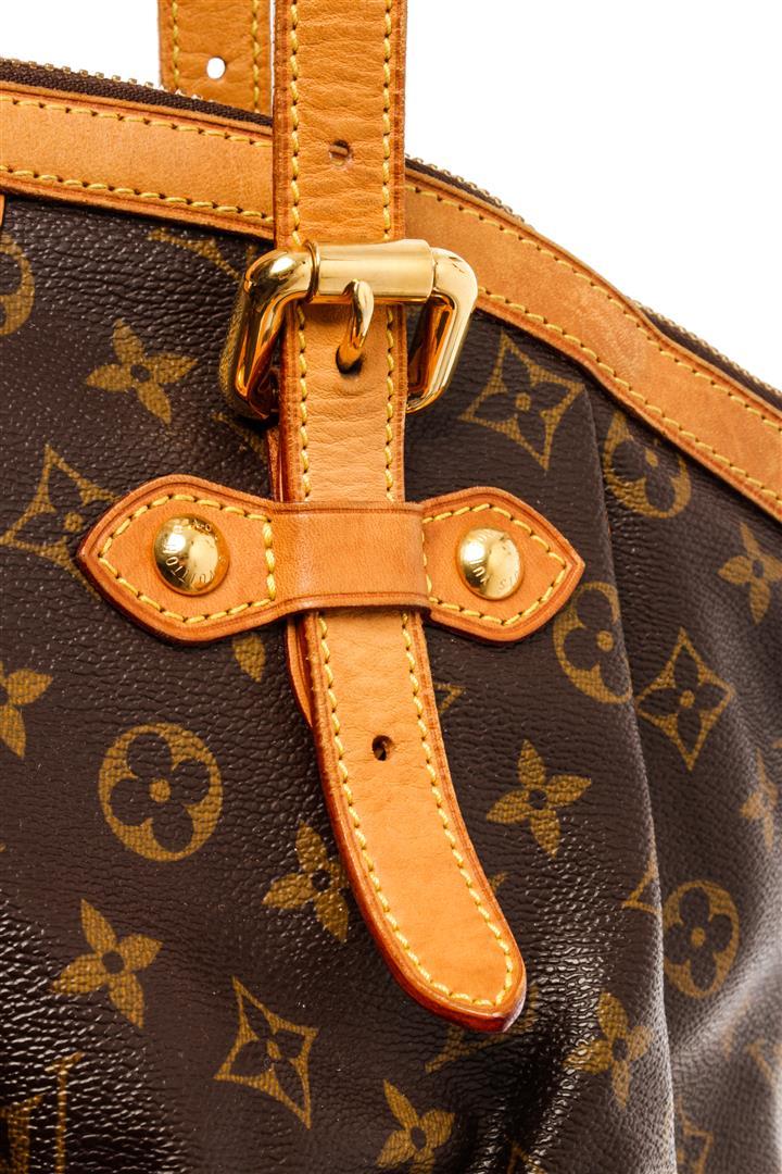 Louis Vuitton Brown Monogram Canvas Leather Tivoli GM Shoulder Bag