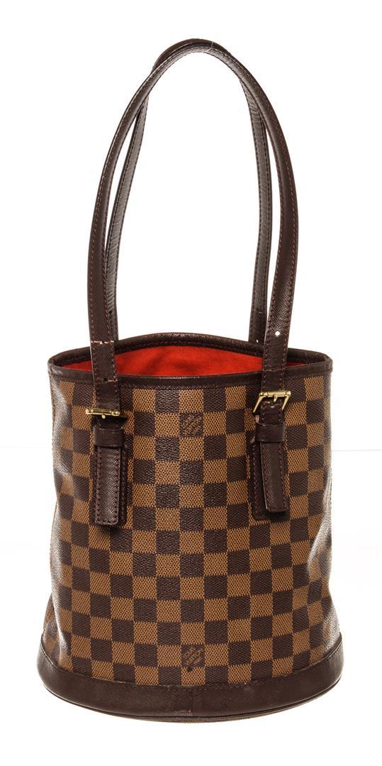 Louis Vuitton Damier Ebene Marais Bucket Bag