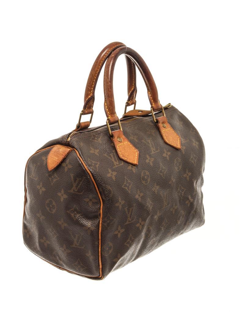 Louis Vuitton Brown Monogram Speedy 25 Handbag