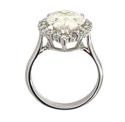 5.80 ctw Diamond Ring - 14KT White Gold