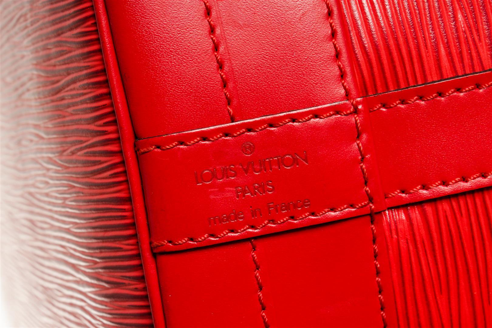 Louis Vuitton Red Epi Leather Noe PM Bag