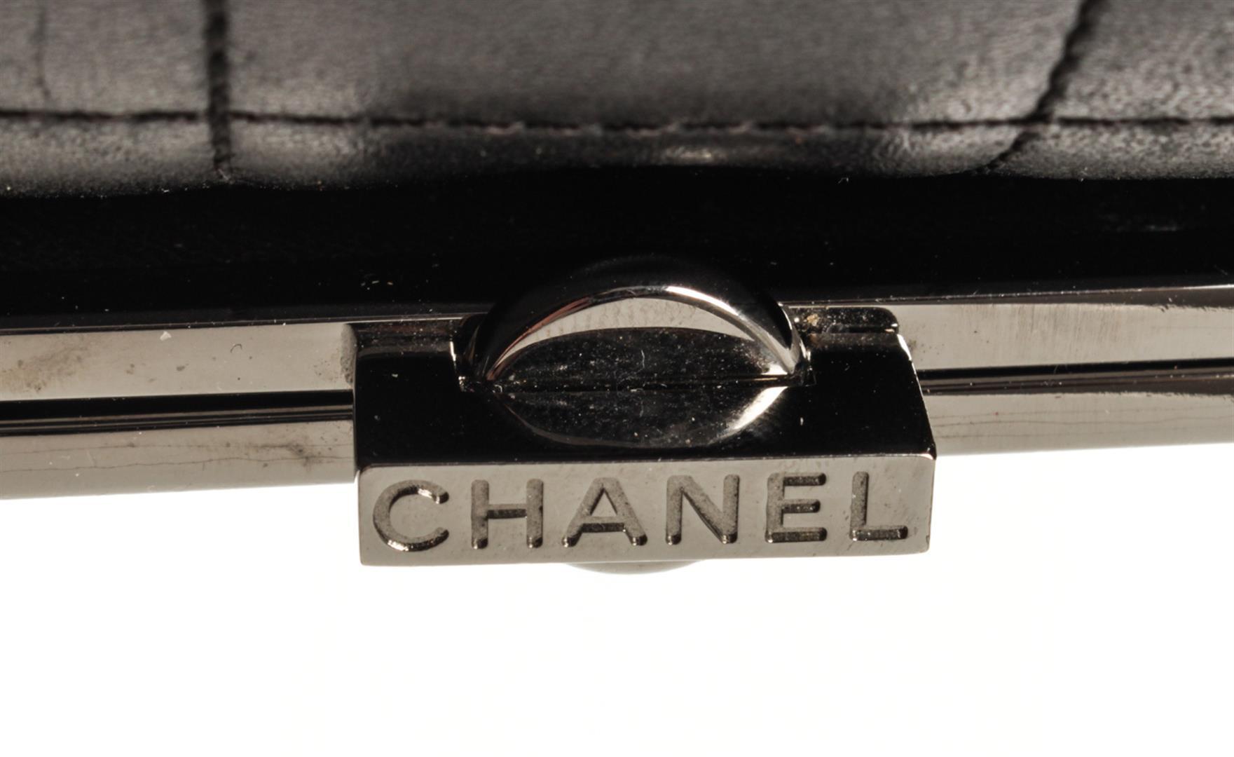 Chanel Black Leather Chocolate Bar Shoulder bag