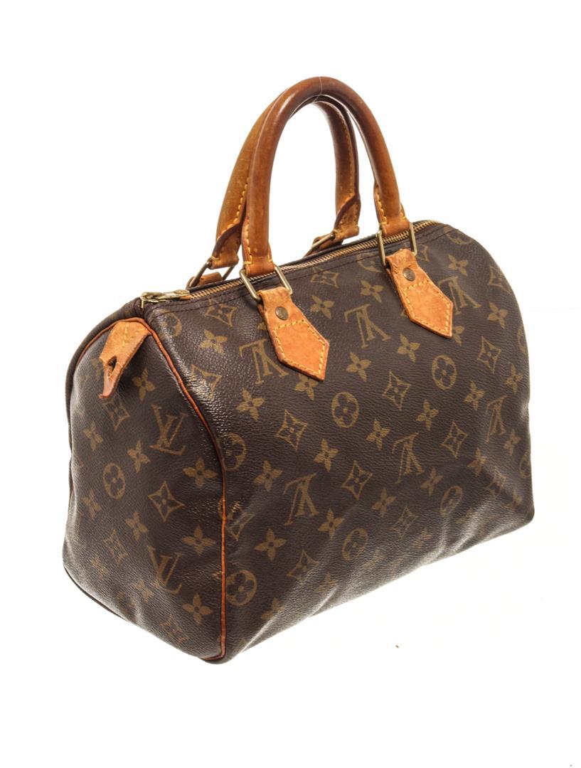 Louis Vuitton Brown Monogram Speedy 25 Handbag