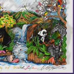 Serenity of the Wildlife (Purple) by Fazzino, Charles