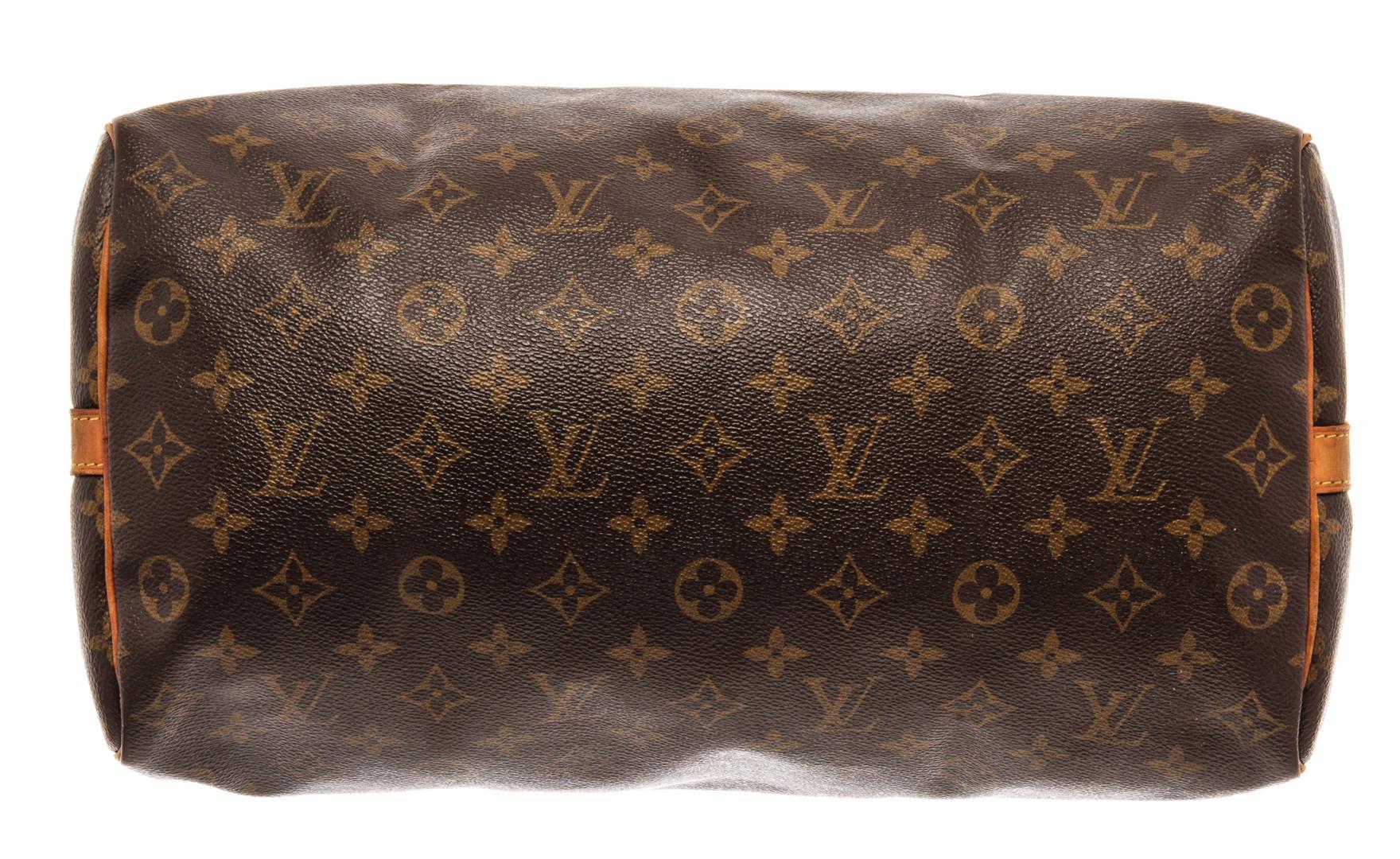 Louis Vuitton Brown Monogram Canvas Speedy Bandouliere 35 Satchel Bag