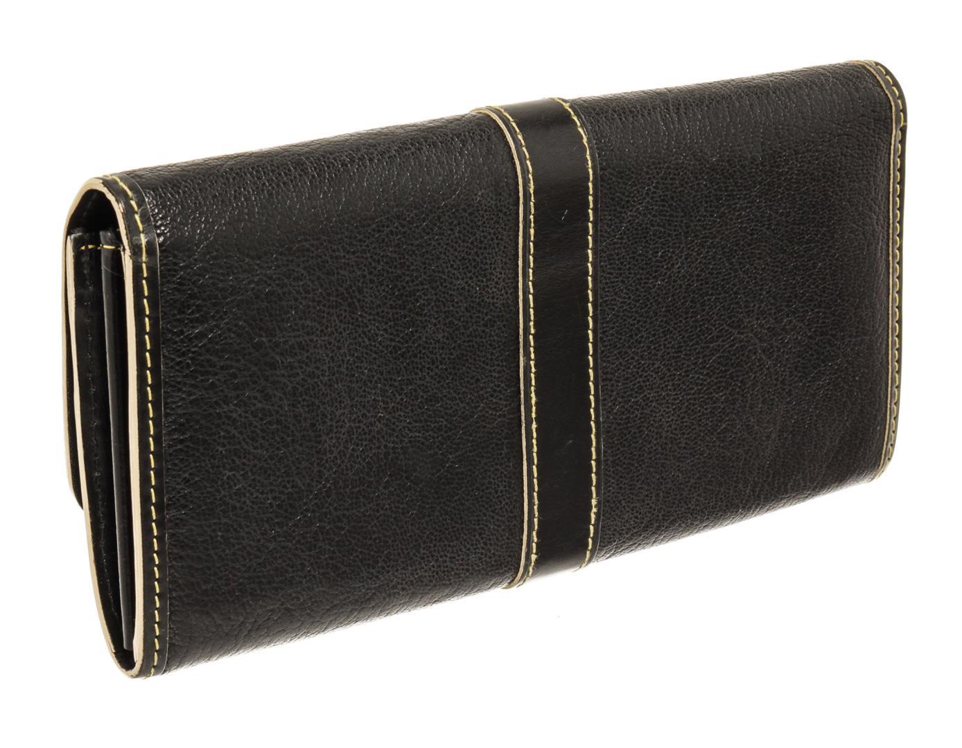 Louis Vuitton Black Suhali Leather Le Favori Wallet