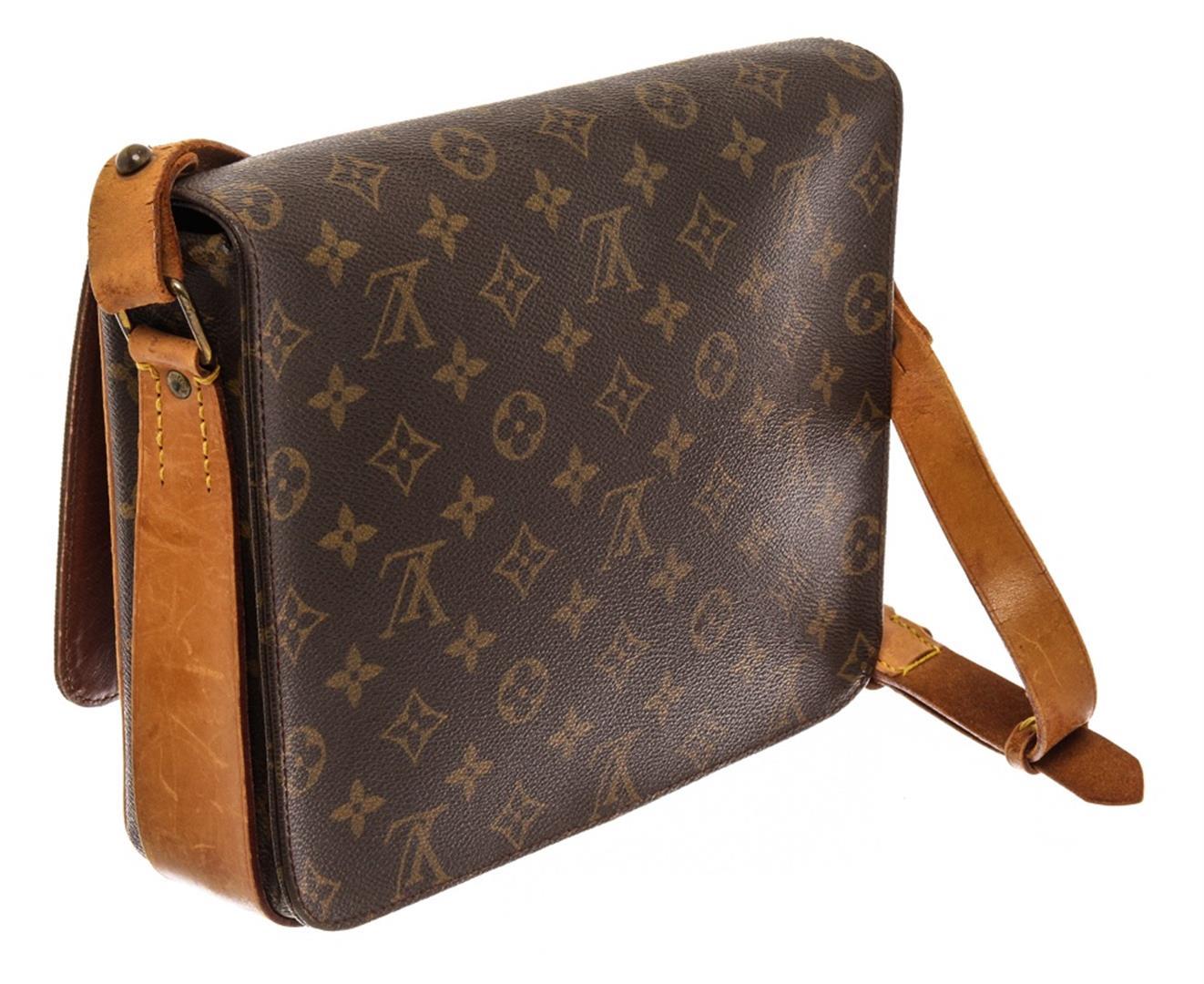 Louis Vuitton Brown Monogram Cartouchiere GM Messenger Bag