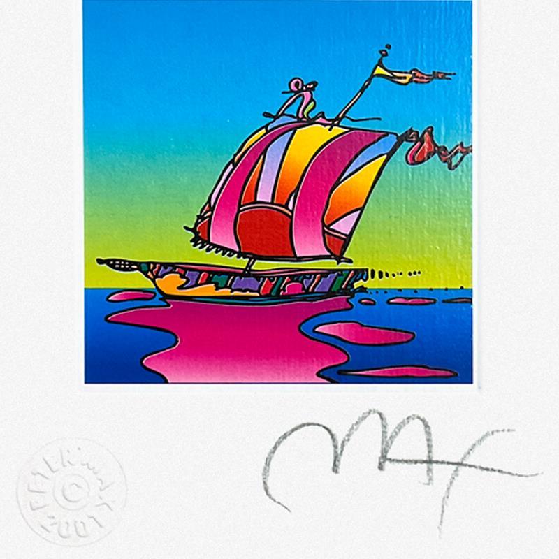 Cosmic Sailboat by Peter Max