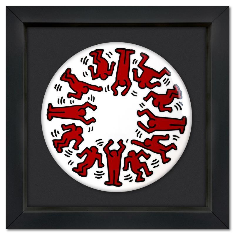 Red on White by Keith Haring (1958-1990)