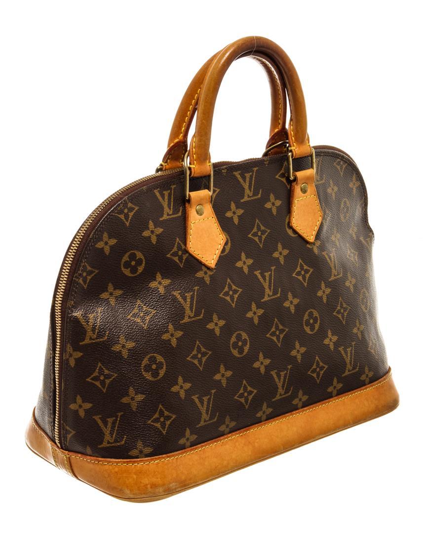 Louis Vuitton Brown Monogram Canvas Alma PM Satchel Bag