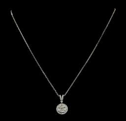 0.79 ctw Diamond Necklace - 14KT White Gold