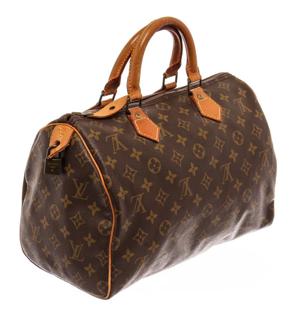 Louis Vuitton Brown Monogram Canvas Speedy 30cm Satchel Bag