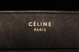 Celine Brown Multicolor Suede Leather Micro Luggage Handbag