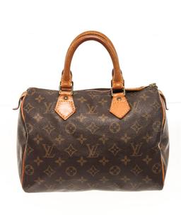 Louis Vuitton Brown Monogram Speedy 25 Satchel Bag