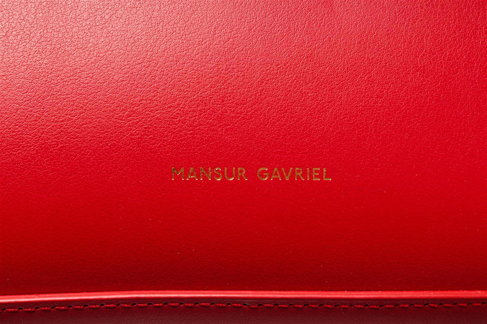 Mansur Gavriel Red Leather Travel Handbag