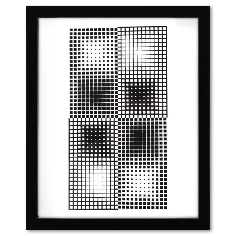 Binovae de la serie Corpusculaires by Vasarely (1908-1997)