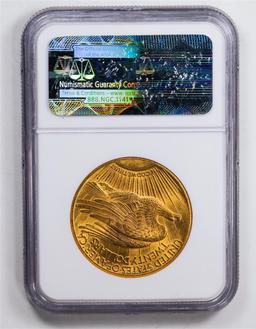 1927 $20 Double Eagle Gold Coin NGC MS63